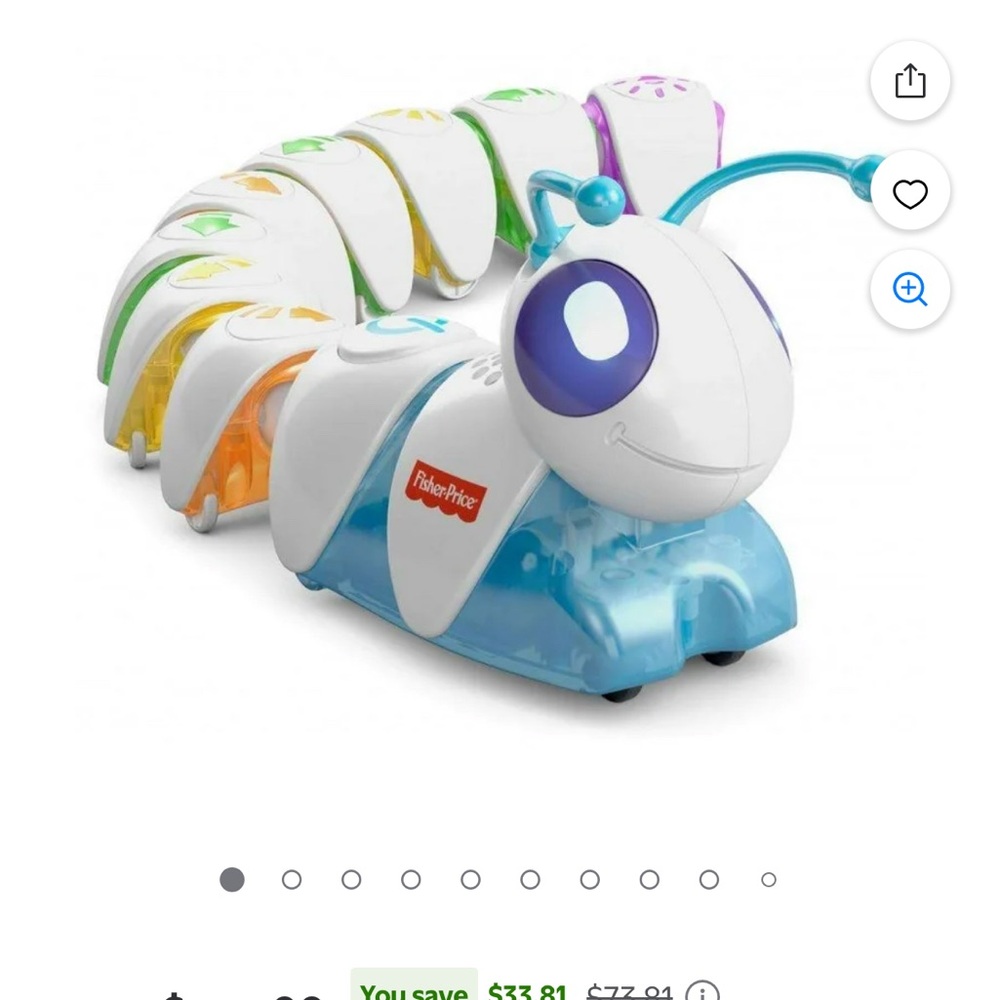 Fisher-Price Code-a-Pillar - Blue, White, and Orange